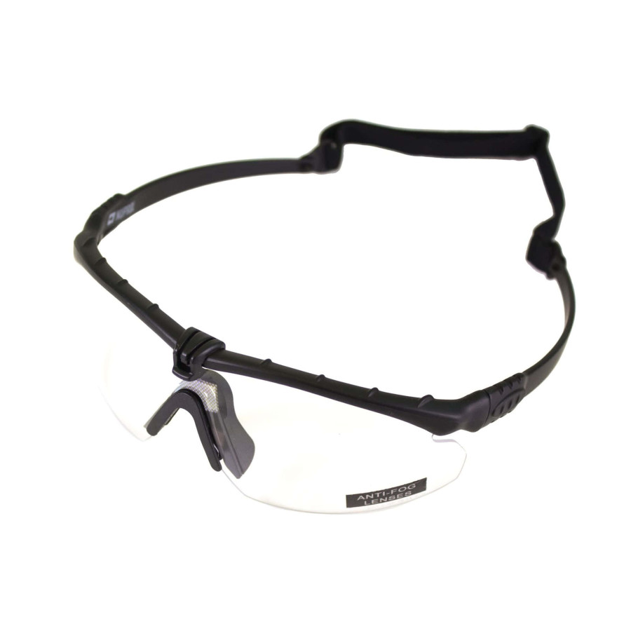 LUNETTES BATTLE PRO THERMAL NOIR/CLEAR AVEC INSERT - NUPROL