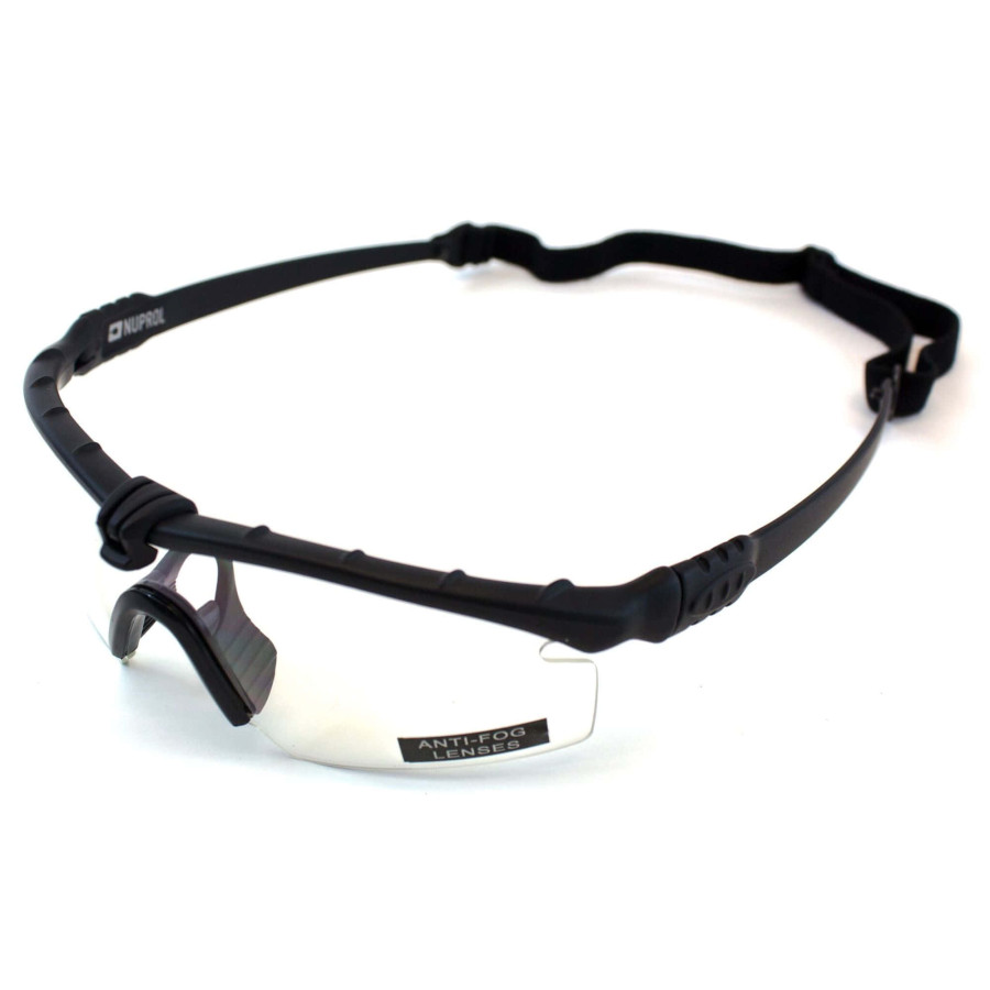 LUNETTES BATTLE PRO THERMAL NOIR/CLEAR AVEC INSERT - NUPROL
