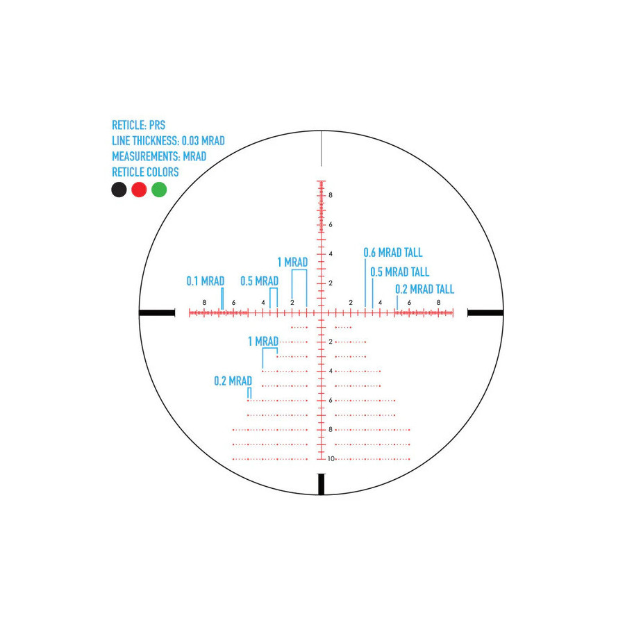 SIGHTMARK LATITUDE 6.25-25X56 PRS RIFLESCOPE
