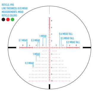 SIGHTMARK LATITUDE 6.25-25X56 PRS RIFLESCOPE