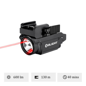 OLIGHT BALDR RL MINI - LAMPE TACTIQUE RAIL 1913 LASER ROUGE