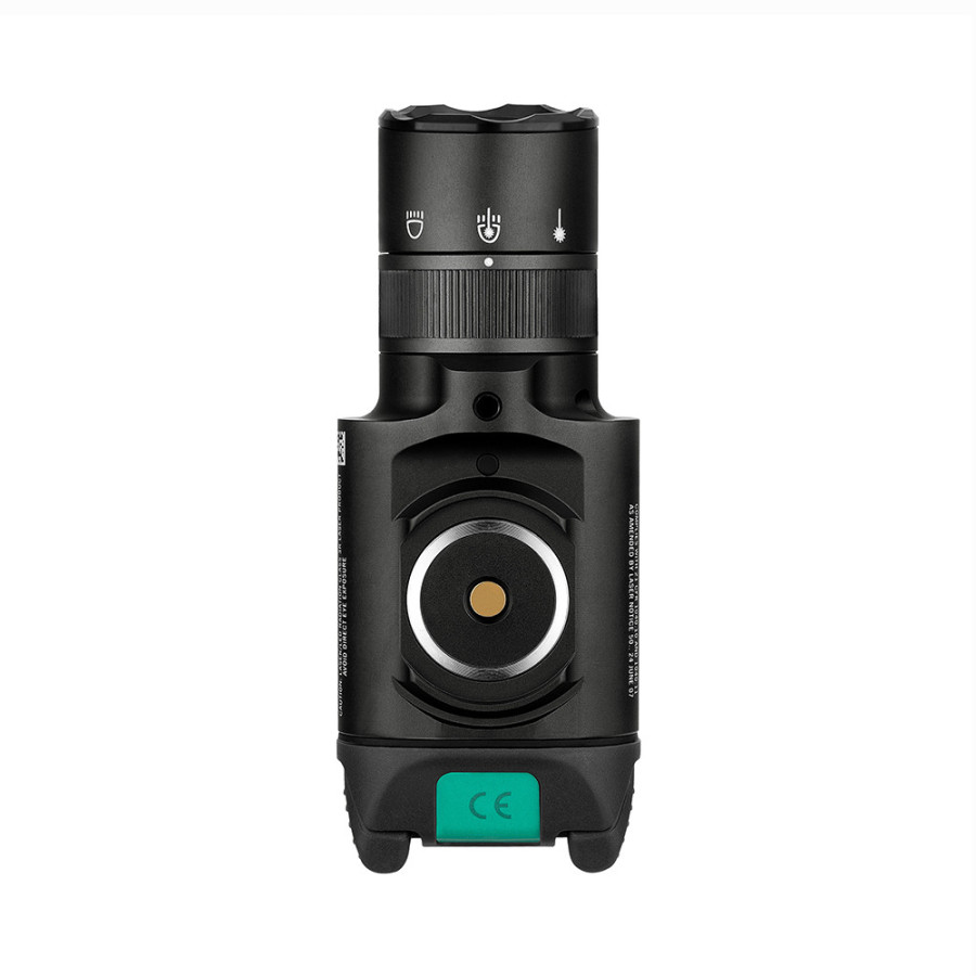 OLIGHT BALDR PRO R LAMPE TACTIQUE 1913 GL AVEC LASER VERT & 1350 LUMENS LED BLACK