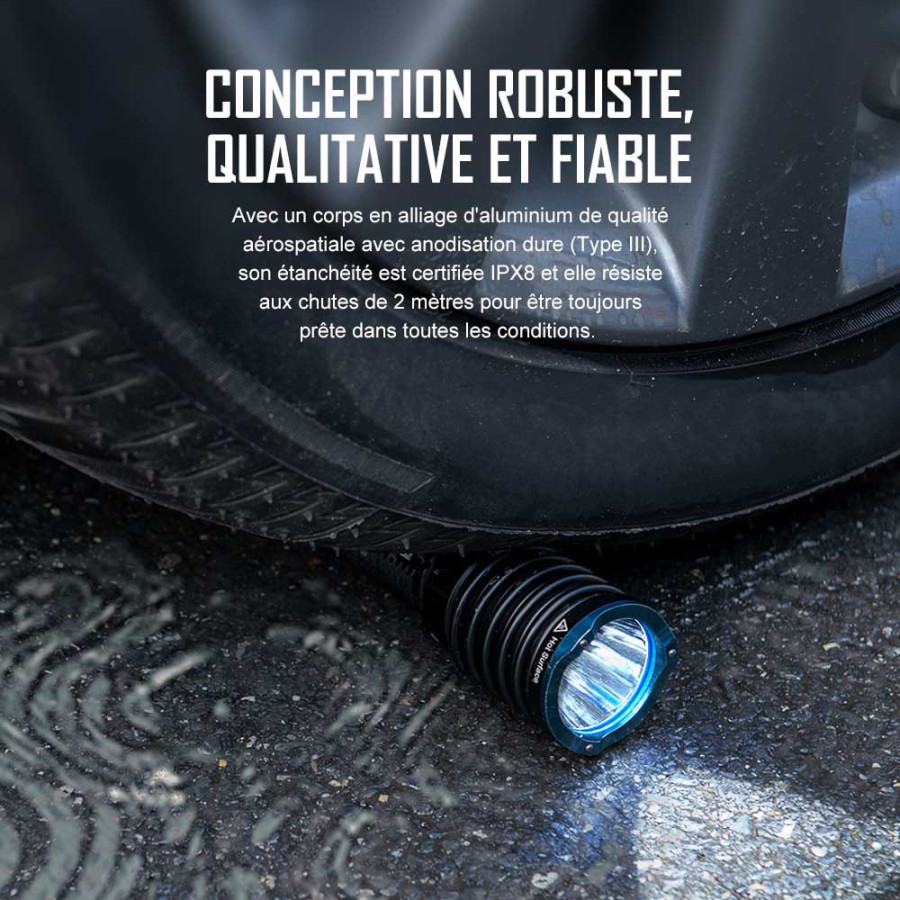 OLIGHT WARRIOR X 3 - LAMPE TORCHE TACTIQUE POLYVALENTE 2500 LUMENS