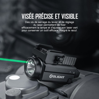 OLIGHT BALDR S - LAMPE RAIL 1913 OU GL AVEC LASER VERT EDITION LIMITE OD GREEN