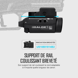 OLIGHT BALDR S - LAMPE RAIL 1913 OU GL AVEC LASER VERT EDITION LIMITE OD GREEN