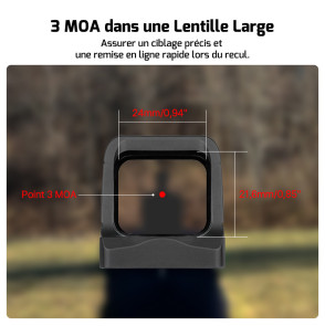 OLIGHT OSIGHT | VISEUR POINT VERT 3MOA RECHARGEABLE