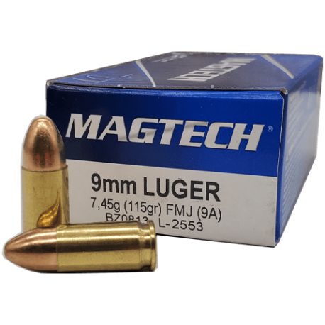 MUNITIONS MAGTECH 9MM FMJ 115GR X50
