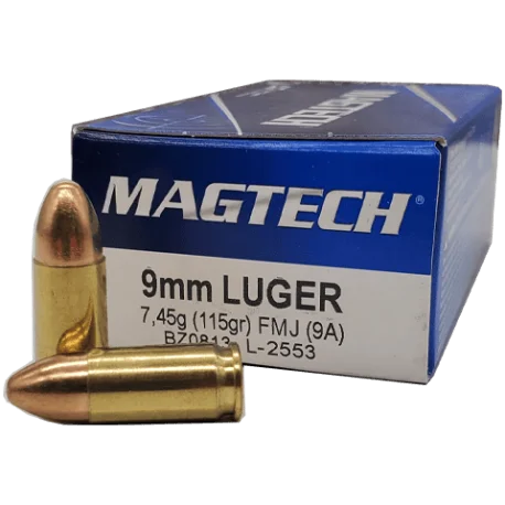 MUNITIONS MAGTECH 9MM FMJ 115GR X50