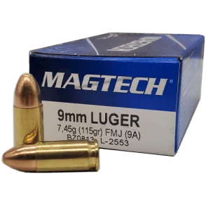 MUNITIONS MAGTECH 9MM FMJ 115GR X50