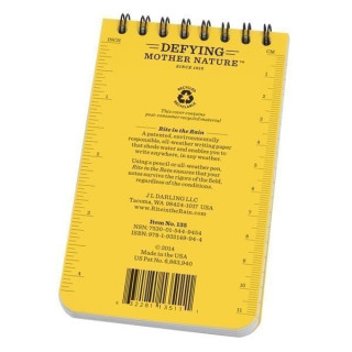 CARNET RITE IN THE RAIN 100 PAGES, SPIRALE HORIZONTALE 7.6X12.7CM