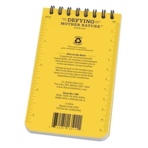 CARNET RITE IN THE RAIN 100 PAGES, SPIRALE HORIZONTALE 7.6X12.7CM