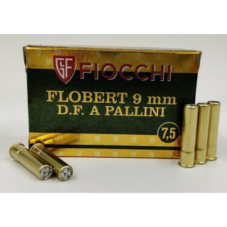 CARTOUCHE FIOCCHI 9MM FLOBERT PB 7.5 BOITE DE 25
