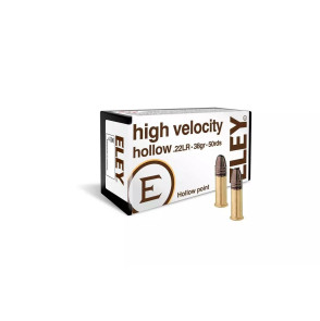 MUNITIONS ELEY HIGH VELOCITY HOLLOW POINT CAL. 22 X50