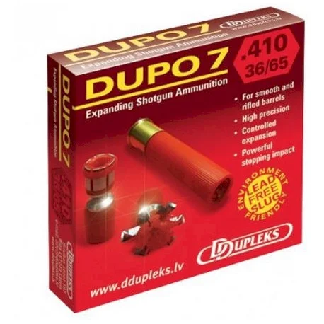 CARTOUCHE A BALLE DUPO 7 CAL 410 MAG 76MM