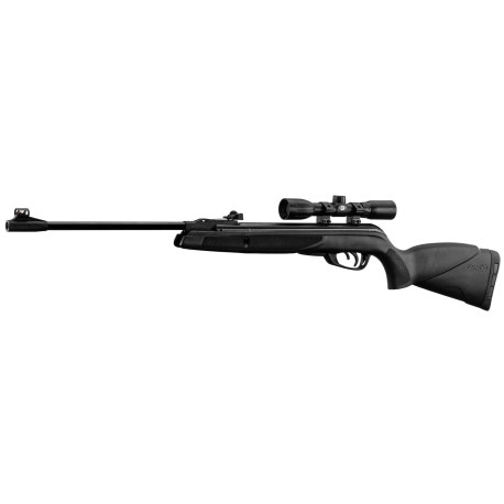 CARABINE GAMO BLACK SHADOW COMBO SYNTHETIQUE 14J & LUNETTE 4X32 & PLOMBS PRO MATCH 4.5