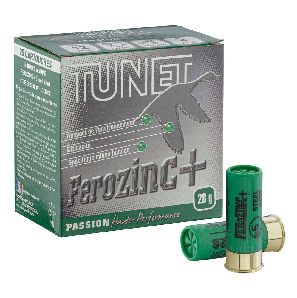 CARTOUCHES TUNET PASSION ACIER 28G ACIER 12/70