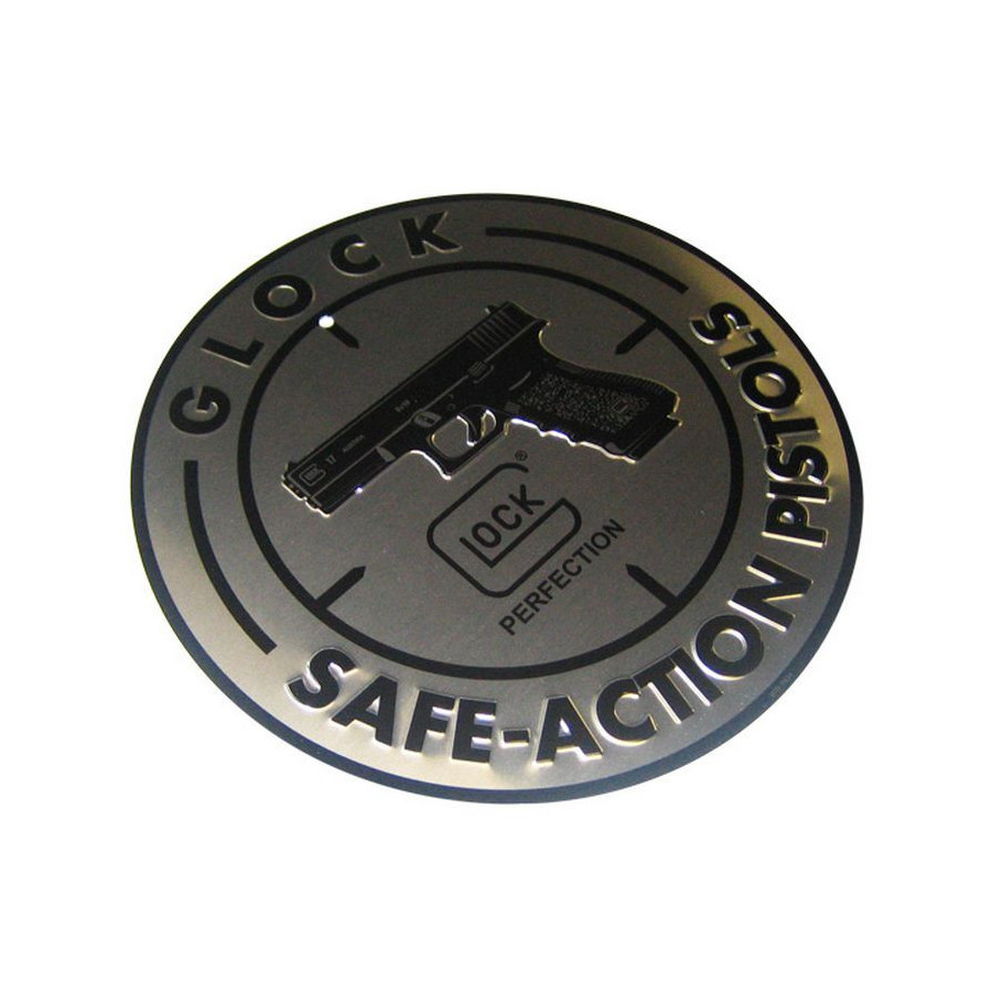 PLAQUE RONDE GLOCK SAFE...