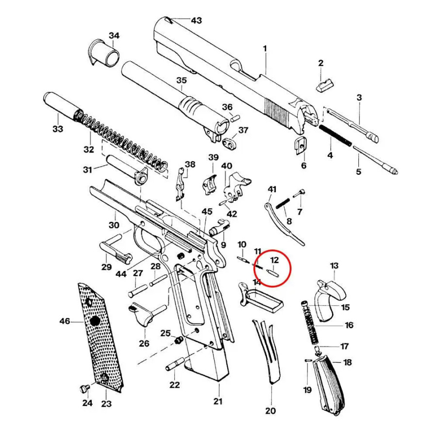 EEMANN TECH SAFETY LOCK PLUNGER FOR 1911/2011