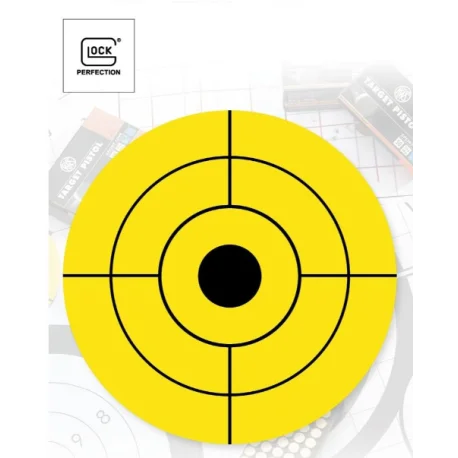 CIBLES GLOCK 44 JAUNE PAQUET DE 25