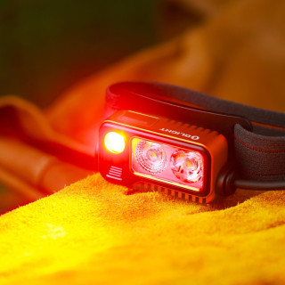 OLIGHT ARRAY 2 PRO - LAMPE FRONTALE 1500 LUMENS COLORIE ORANGE