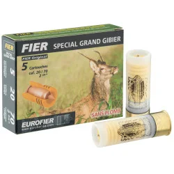CARTOUCHES FIER A BALLE CLASSIC 20 G SANS PLOMB - X5