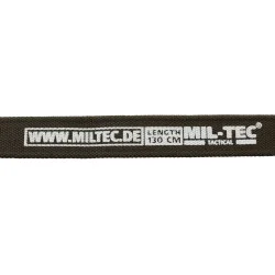 CEINTURE OLIVE BOUCLE TETE DE MORT 4CM X 130CM