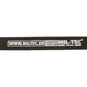 CEINTURE OLIVE BOUCLE TETE DE MORT 4CM X 130CM