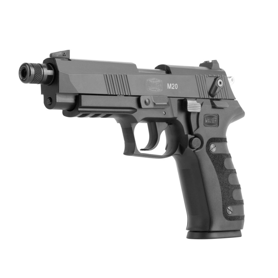 PISTOLET MAUSER M20 SD 22 LR SEMI-AUTOMATIQUE FILETE