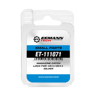 EEMANN TECH MAGAZINE CATCH LOCK FOR 1911/2011 SILVER