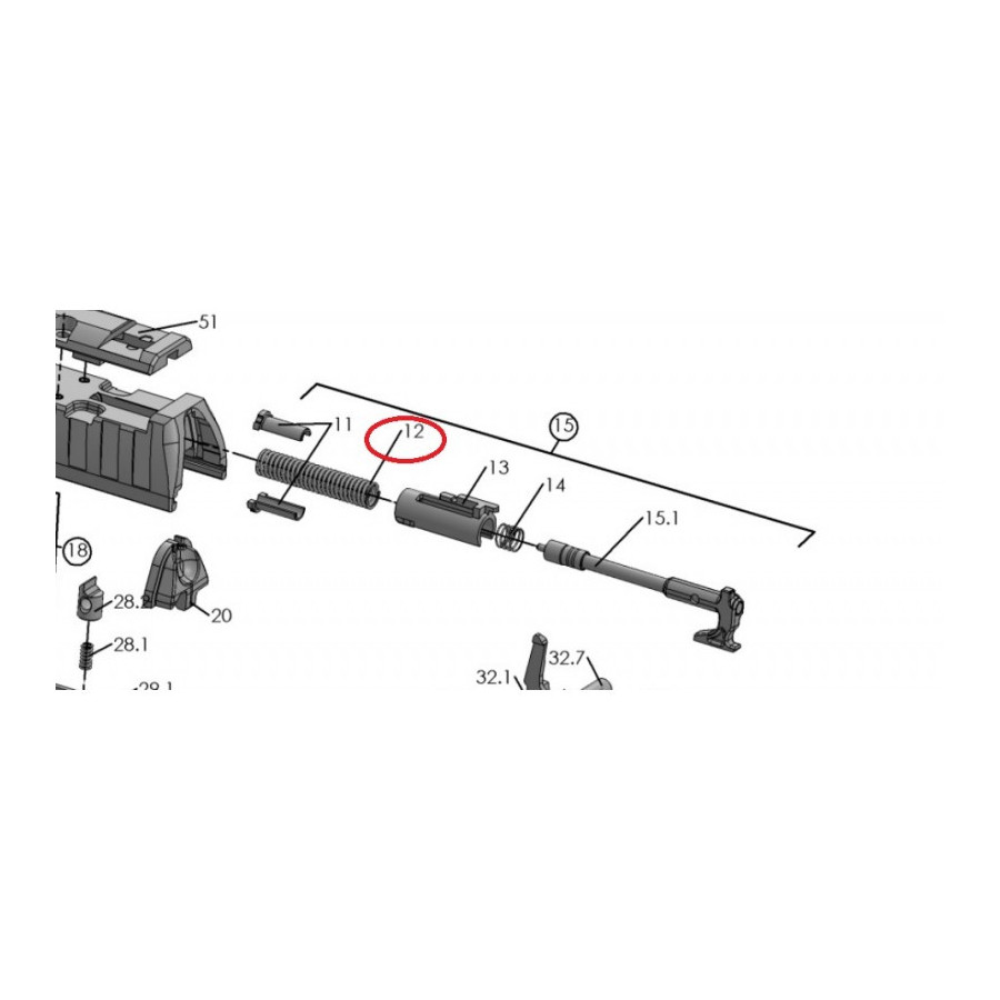 STRIKER SPRING FOR WALTHER P99, Q5 MATCH - WALTHER