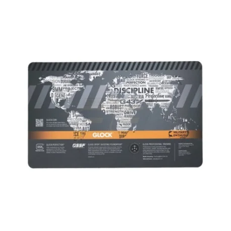 TAPIS DE DEMONTAGE GLOCK TRAINING "MAP MONDE" NOIR/ORANGE