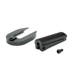 EEMANN TECH TWO PIECES MAGWELL FOR 1911, 25LPI CHECKERED / COLOR BLACK