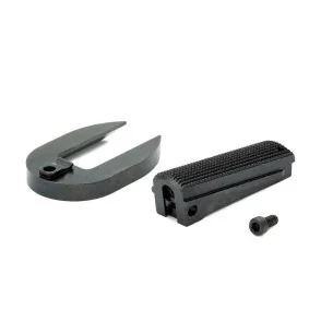 EEMANN TECH TWO PIECES MAGWELL FOR 1911, 25LPI CHECKERED / COLOR BLACK