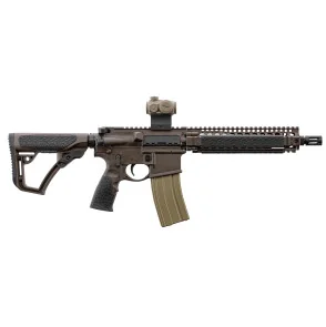 CARABINE TYPE AR15 DANIEL DEFENSE MK18 CANON COURT 10.3'' CAL. 5.56 MIL SPEC BROWN