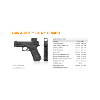 PISTOLET GLOCK 45 FS ACUT COMBO AIMPOINT COA