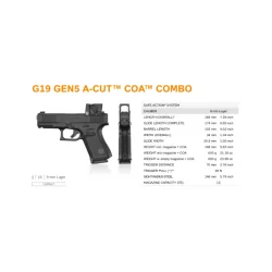 PISTOLET GLOCK 19 GEN5 FS ACUT COMBO AIMPOINT COA