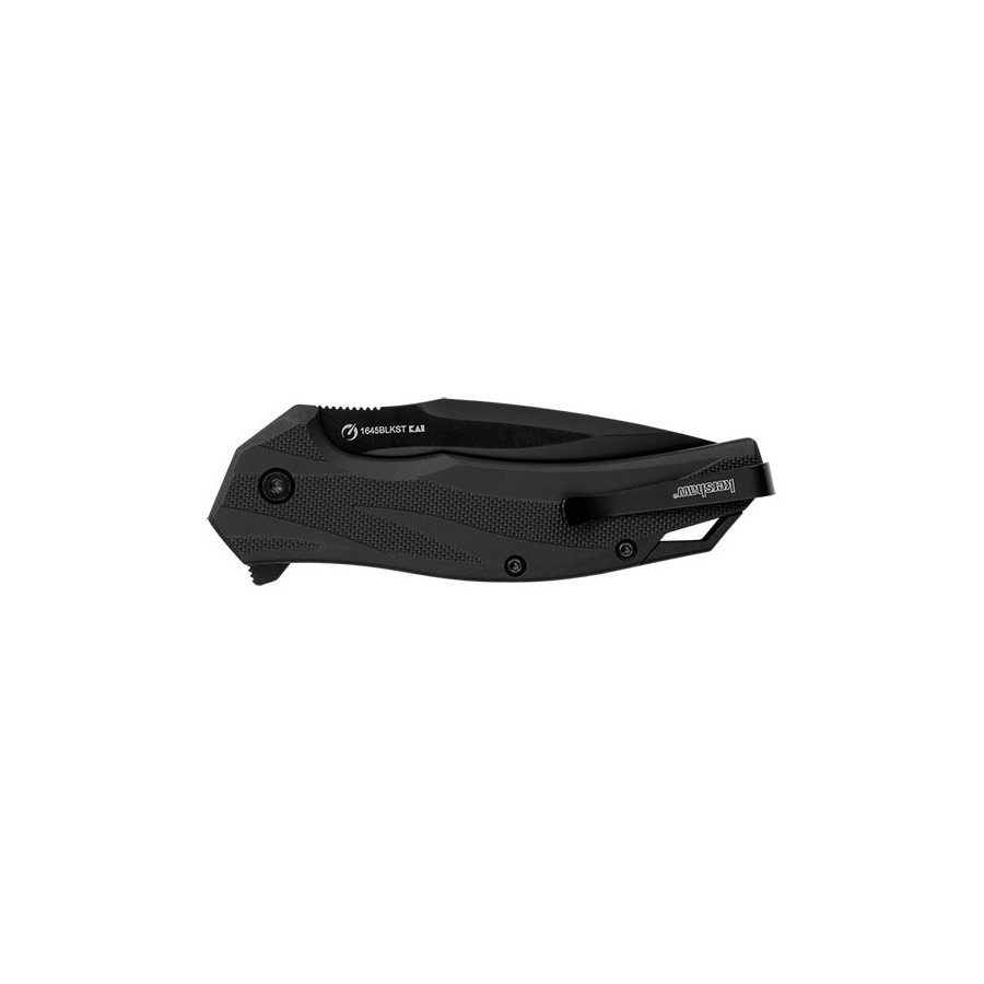 COUTEAU PLIANT LATERAL LAME MIXTE NOIRE - KERSHAW