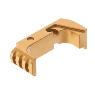 GLOCK 43X/48 EXTENDED MAGAZINE RELEASES - TYRANT CNC EXTENDED MAGAZINE RELEASE FOR GLOCK 43X/48 GOLD