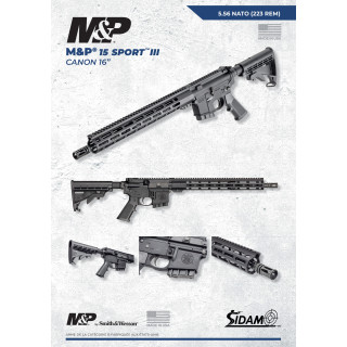 CARABINE SMITH & WESSON M&P 15 SPORT III CANON DE 16 POUCES CALIBRE 223 REMINGTON mp