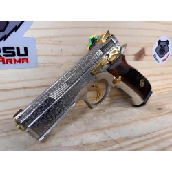 PISTOLET CZ SP01 CUSTOM ENGRAVING 24CT CAL 9X19