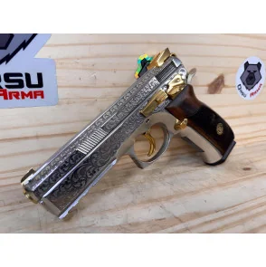 PISTOLET CZ SP01 CUSTOM ENGRAVING 24CT CAL 9X19
