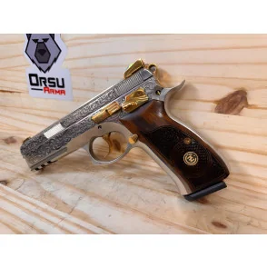 PISTOLET CZ SP01 CUSTOM ENGRAVING 24CT CAL 9X19