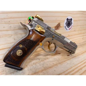 PISTOLET CZ SP01 CUSTOM ENGRAVING 24CT CAL 9X19