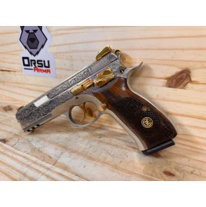 PISTOLET CZ SP01 CUSTOM ENGRAVING 24CT CAL 9X19