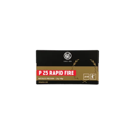 MUNITION RAPID FIRE RWS .22LR P25 2,6G X50