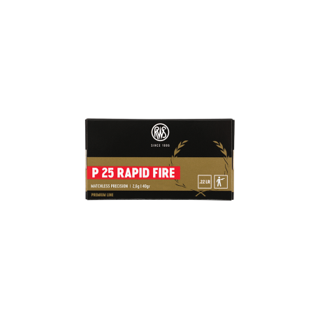 MUNITION RAPID FIRE RWS .22LR P25 2,6G X50