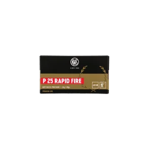 MUNITION RAPID FIRE RWS .22LR P25 2,6G X50