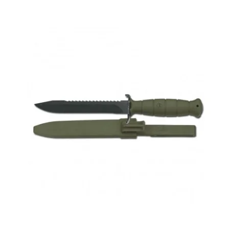COUTEAU GLOCK FM 81 VERT OLIVE AVEC SCIE