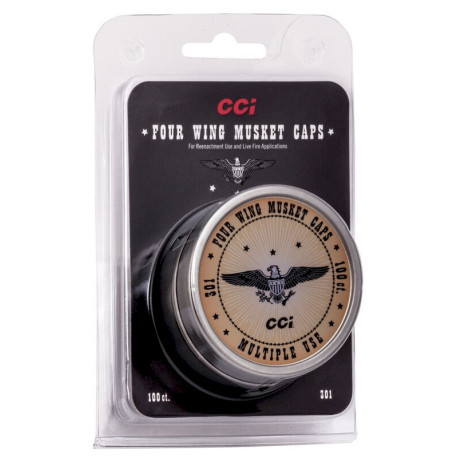 AMORCE CCI POUDRE NOIRE MUSKET CAPS 301 X100