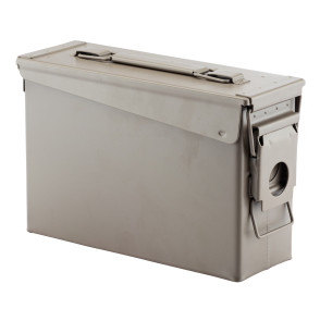 CAISSE A MUNITIONS METAL CAL.30 27X13X18 CM VERT OLIVE